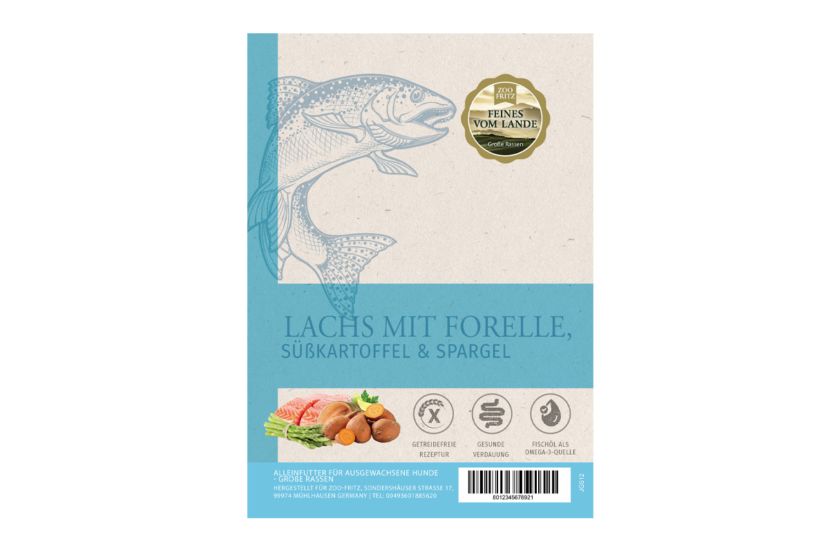 Lachs mit Forelle, Süßkartoffel & Spargel | GROSSE RASSEN   